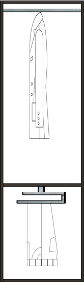 Estrecho: Ropa Corta y 2 cajones